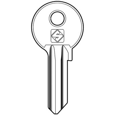 CHIAVE PIATTA WALLY WA2R SILCA - OTTONE NICHELATO- 20 pezzi