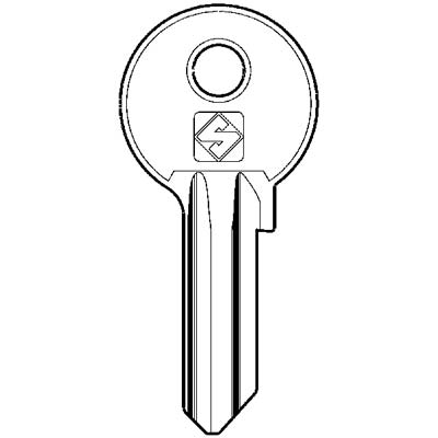 CHIAVE PIATTA WALLY WA2 SILCA - OTTONE NICHELATO- 10 pezzi