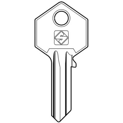 CHIAVE PIATTA YALE YA6 SILCA - OTTONE NICHELATO- 20 pezzi