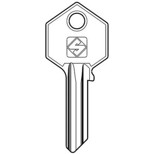 CHIAVE PIATTA YALE YA7 SILCA - OTTONE NICHELATO- 20 pezzi