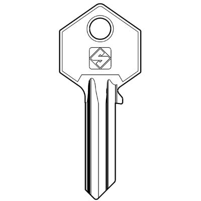 CHIAVE PIATTA YALE YA226 SILCA - OTTONE NICHELATO- 20 pezzi