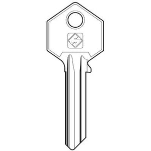 CHIAVE PIATTA YALE YA31 SILCA - OTTONE NICHELATO- 20 pezzi