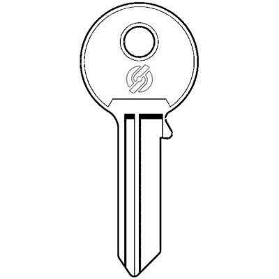 CHIAVE PIATTA SECUREMME 2260 ORIGINALE - OTTONE NICHELATO- 10 pezzi