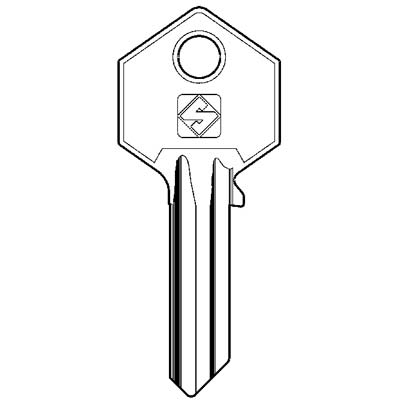 CHIAVE PIATTA YALE YA63 SILCA - OTTONE NICHELATO- 10 pezzi