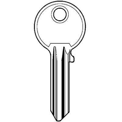 CHIAVE PIATTA ISEO F3 020260 SILVER ORIGINALE - OTTONE NICHELATO- 25 pezzi