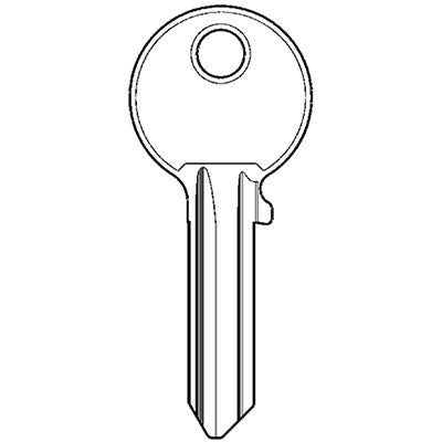 CHIAVE PIATTA ISEO F5 020259 ORIGINALE - OTTONE NICHELATO- 100 pezzi