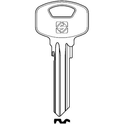 CHIAVE PIATTA YALE YA91SM SILCA - OTTONE NICHELATO- 10 pezzi