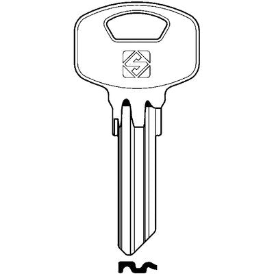 CHIAVE PIATTA YALE YA89SM SILCA - ACCIAIO NICHELATO- 10 pezzi