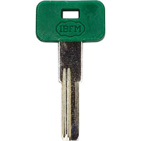 CHIAVE PUNZONATA IBFM K-2304 ORIGINALE - OTTONE NICHELATO- 10 pezzi