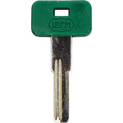 CHIAVE PUNZONATA IBFM K-2304 ORIGINALE - OTTONE NICHELATO- 10 pezzi