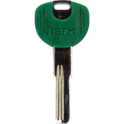 CHIAVE PUNZONATA IBFM K-2306 ORIGINALE - OTTONE NICHELATO- 10 pezzi