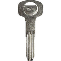 CHIAVE PUNZONATA YALE 016P106 ORIGINALE - OTTONE NICHELATO- 5 pezzi