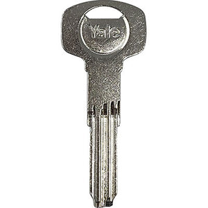 CHIAVE PUNZONATA YALE 016P106 ORIGINALE - OTTONE NICHELATO- 5 pezzi