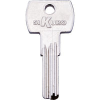 CHIAVE PUNZONATA ILSA BK008 ORIGINALE - OTTONE NICHELATO- 10 pezzi