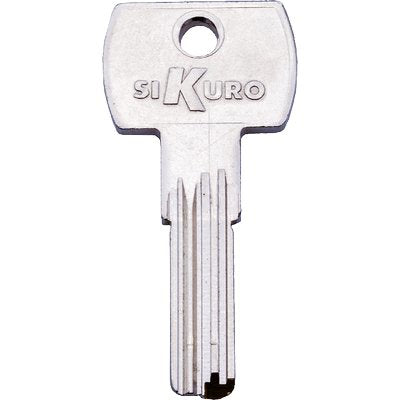 CHIAVE PUNZONATA ILSA BK008 ORIGINALE - OTTONE NICHELATO- 10 pezzi