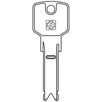 CHIAVE PUNZONATA EVVA EV106 SILCA  ALPACCA