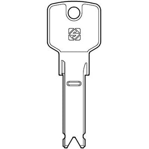 CHIAVE PUNZONATA EVVA EV107 SILCA  ALPACCA