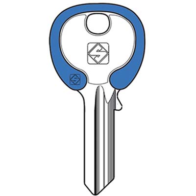 CHIAVE PIATTA UNIVERSALE UL053DZ SILKY SILCA - OTTONE NICHELATO- 100 pezzi