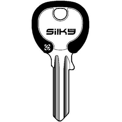 CHIAVE PIATTA UNIVERSALE UL058DZ1 SILKY NEWC SILCA - OTTONE NICHELATO- 100 pezzi