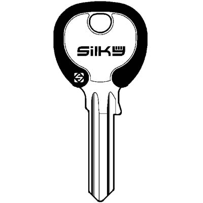 CHIAVE PIATTA ISEO IE3DZ SILKY SILCA - OTTONE NICHELATO- 100 pezzi