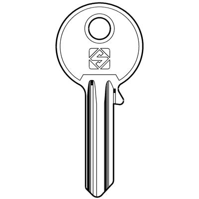 CHIAVE PIATTA UNIVERSALE UL059 SILCA - OTTONE NICHELATO- 100 pezzi