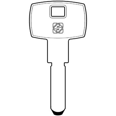 CHIAVE PUNZONATA KESO KE11 SILCA  ALPACCA