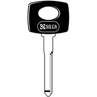 CHIAVE AUTO HUF YMOS HU41P SILCA  OTTONE NICHELATO