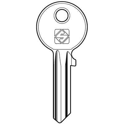 CHIAVE PIATTA CISA CS7 SILCA - ACCIAIO NICHELATO- 100 pezzi