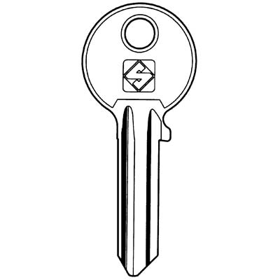 CHIAVE PIATTA CISA CS206 SILCA - ACCIAIO NICHELATO- 100 pezzi