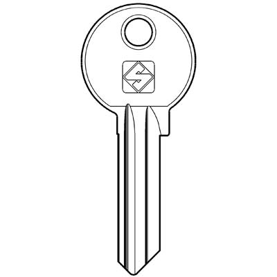 CHIAVE PIATTA CORBIN CB6 SILCA - ACCIAIO NICHELATO- 100 pezzi