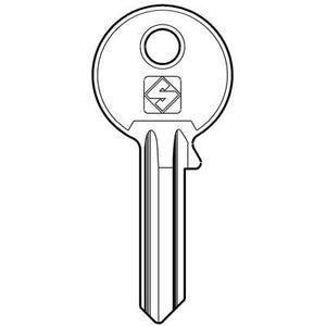 CHIAVE PIATTA ISEO IE3 SILCA - ACCIAIO NICHELATO- 100 pezzi