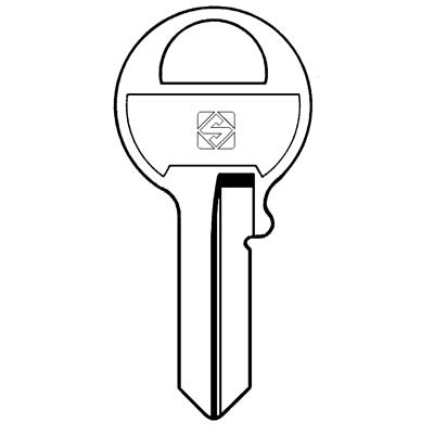 CHIAVE PIATTA MASTER MS2 SILCA - OTTONE NICHELATO- 5 pezzi