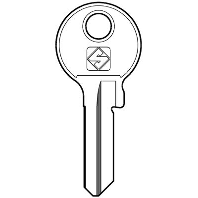 CHIAVE PIATTA VIRO VI086 SILCA - ACCIAIO NICHELATO- 100 pezzi