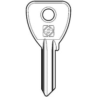 CHIAVE PIATTA OMEC OC074SL SLIM SILCA - OTTONE NICHELATO- 10 pezzi