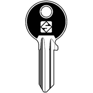 CHIAVE PIATTA CISA CS204SL SLIM SILCA - OTTONE NICHELATO- 10 pezzi