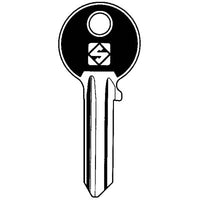 CHIAVE PIATTA CISA CS206SL SLIM SILCA - OTTONE NICHELATO- 10 pezzi