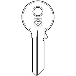 CHIAVE PIATTA VIRO VI080SL SLIM SILCA - OTTONE NICHELATO- 10 pezzi