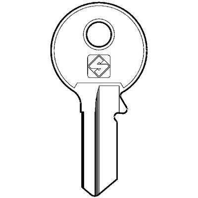 CHIAVE PIATTA VIRO VI082SL SLIM SILCA - OTTONE NICHELATO- 10 pezzi