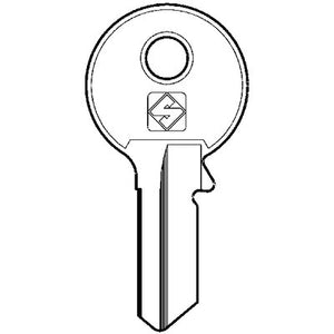 CHIAVE PIATTA VIRO VI082SL SLIM SILCA - OTTONE NICHELATO- 10 pezzi