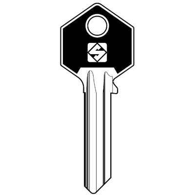 CHIAVE PIATTA YALE YA31SL SLIM SILCA - OTTONE NICHELATO- 10 pezzi