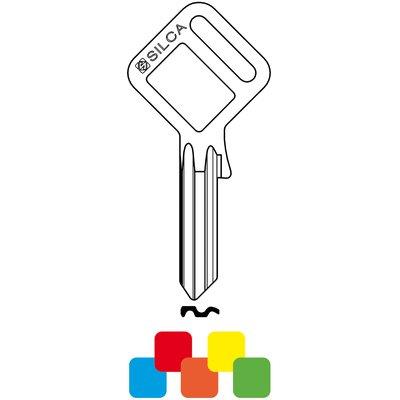 CHIAVE PIATTA TAGGY UL050 SILCA - OTTONE NICHELATO- 10 pezzi