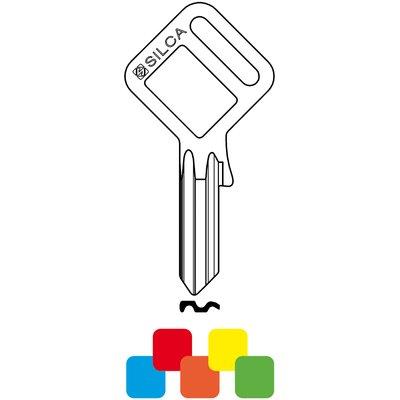 CHIAVE PIATTA TAGGY UL052 SILCA - OTTONE NICHELATO- 10 pezzi