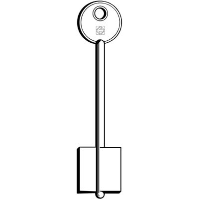 CHIAVE DOPPIA MAPPA CERUTTI CL SILCA - OTTONE NICHELATO- 5 pezzi