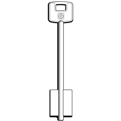 CHIAVE DOPPIA MAPPA CISA CSLC SILCA - OTTONE NICHELATO- 5 pezzi