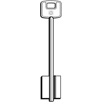 CHIAVE DOPPIA MAPPA CISA CSL SILCA - OTTONE NICHELATO- 5 pezzi