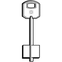 CHIAVE DOPPIA MAPPA FEB 5FEB1 SILCA - OTTONE NICHELATO- 5 pezzi