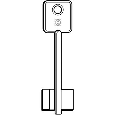 CHIAVE DOPPIA MAPPA IDM 5ID3 SILCA - OTTONE NICHELATO- 5 pezzi