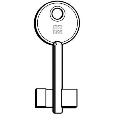 CHIAVE DOPPIA MAPPA IDM 5ID5 SILCA - OTTONE NICHELATO- 5 pezzi