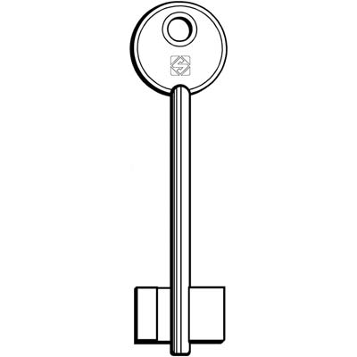 CHIAVE DOPPIA MAPPA IDM SILCA - OTTONE NICHELATO- 5 pezzi