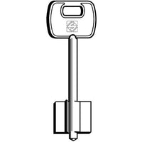 CHIAVE DOPPIA MAPPA ISEO 5IE9 SILCA - OTTONE NICHELATO- 5 pezzi